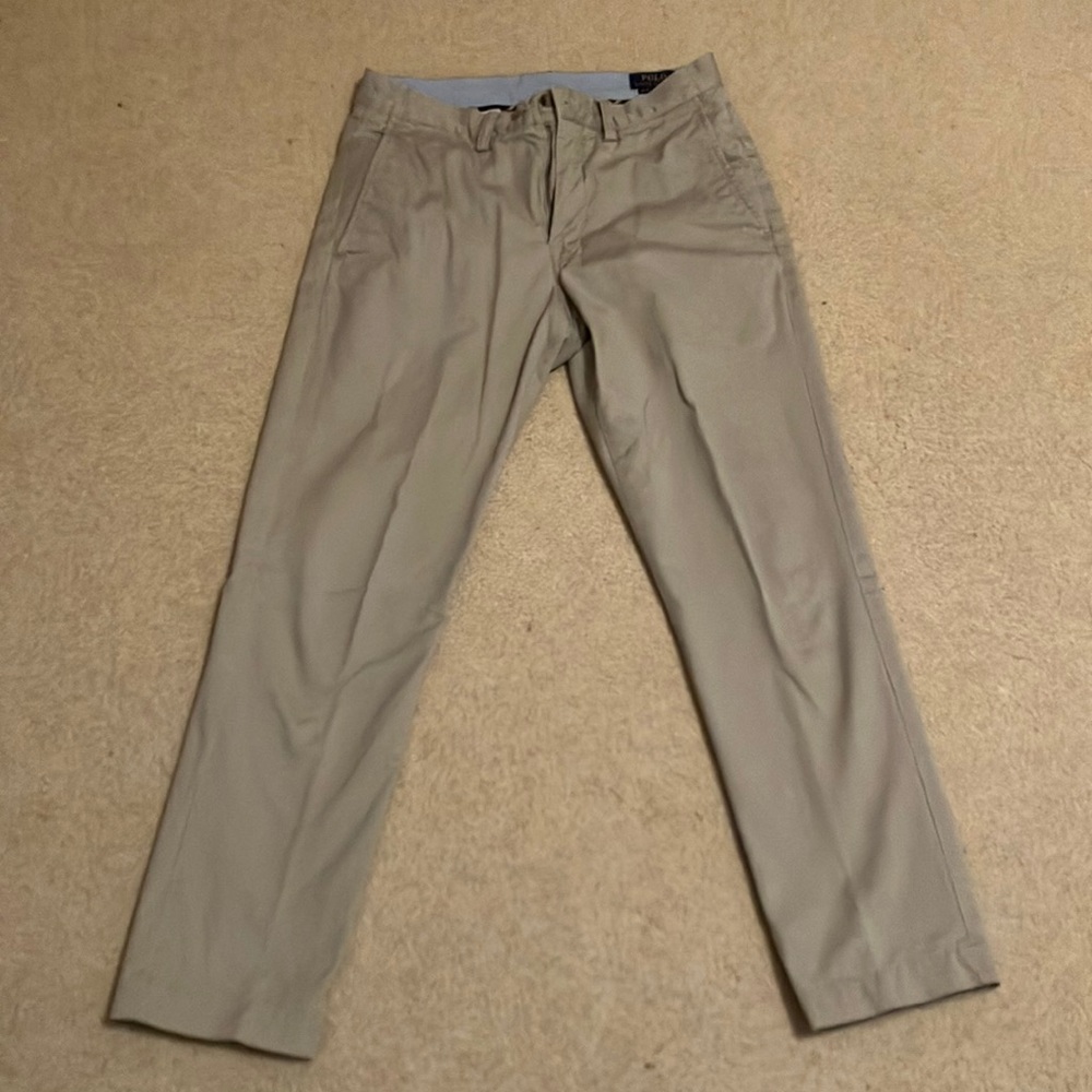 Ralph Lauren Tan Chinos Classic Straight-Leg